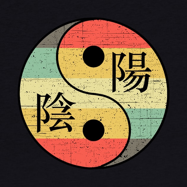 Yin and Yang with Chinese Characters by Tpixx